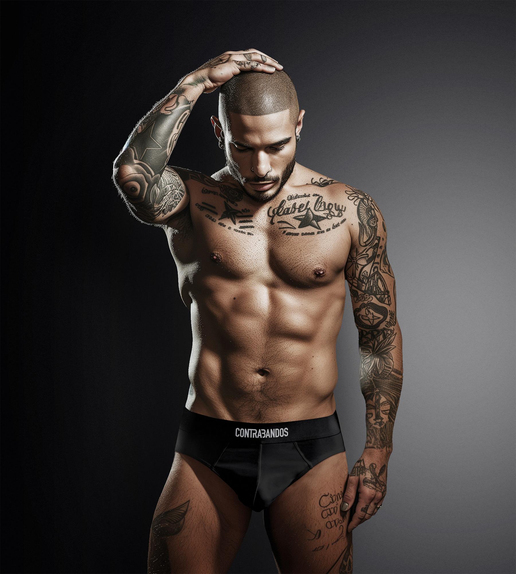 Мужские черные брифы CONTRABANDOS TRUNKS BLACK