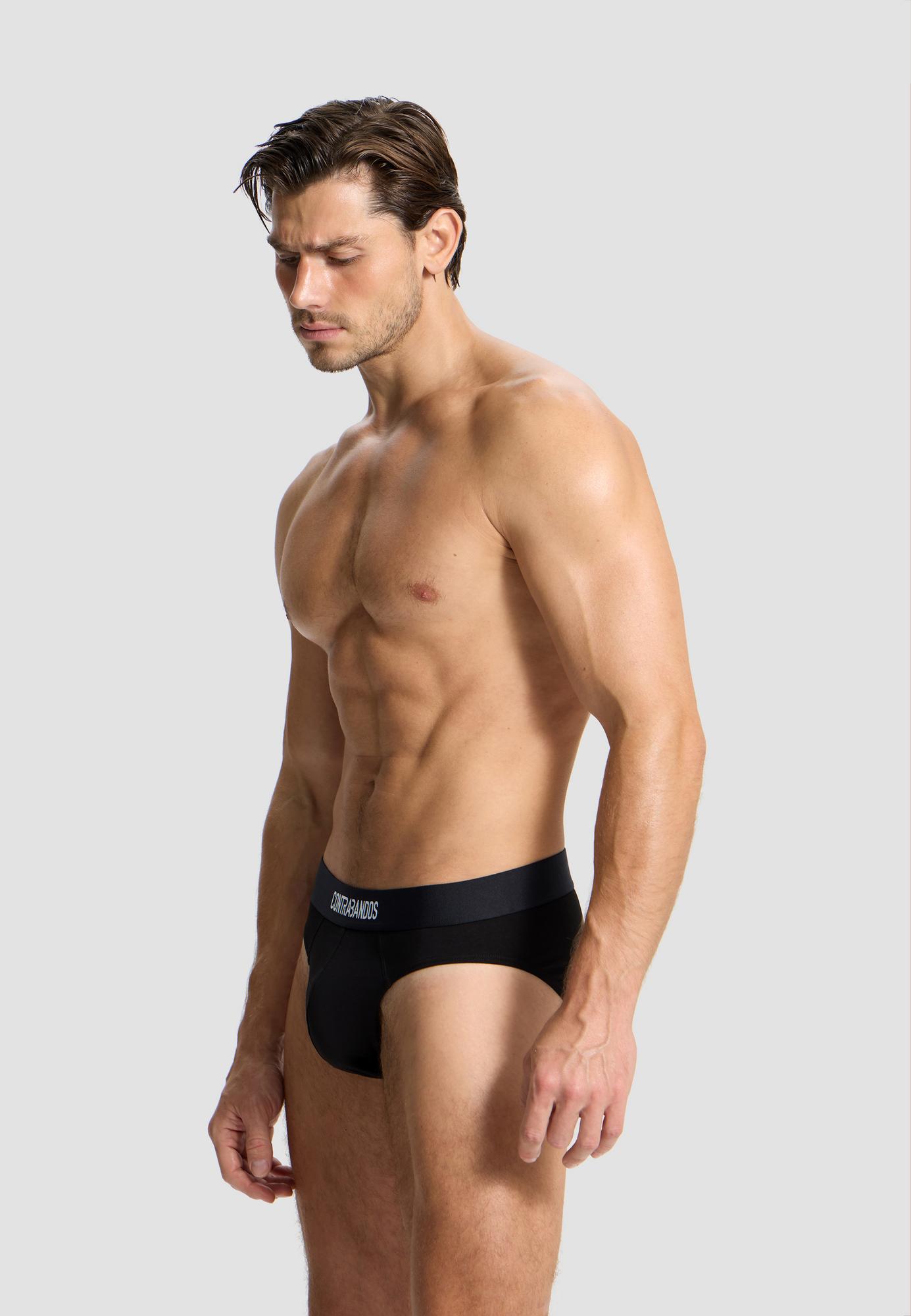 Мужские черные брифы CONTRABANDOS TRUNKS BLACK