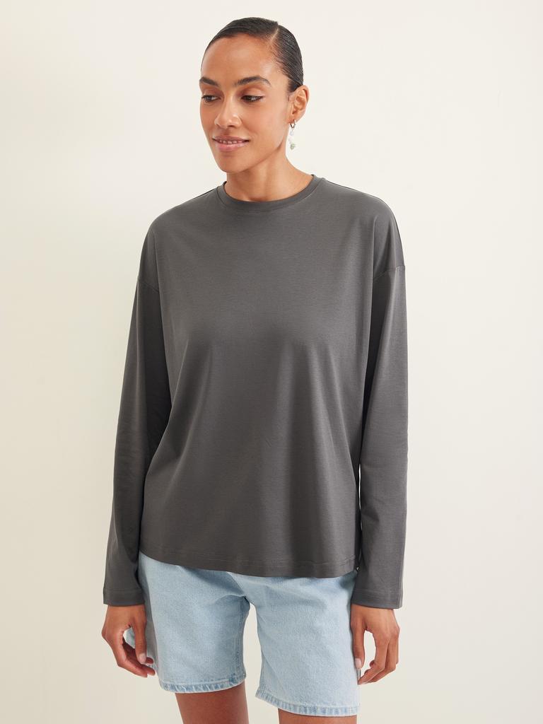Лонгслив графитового цвета