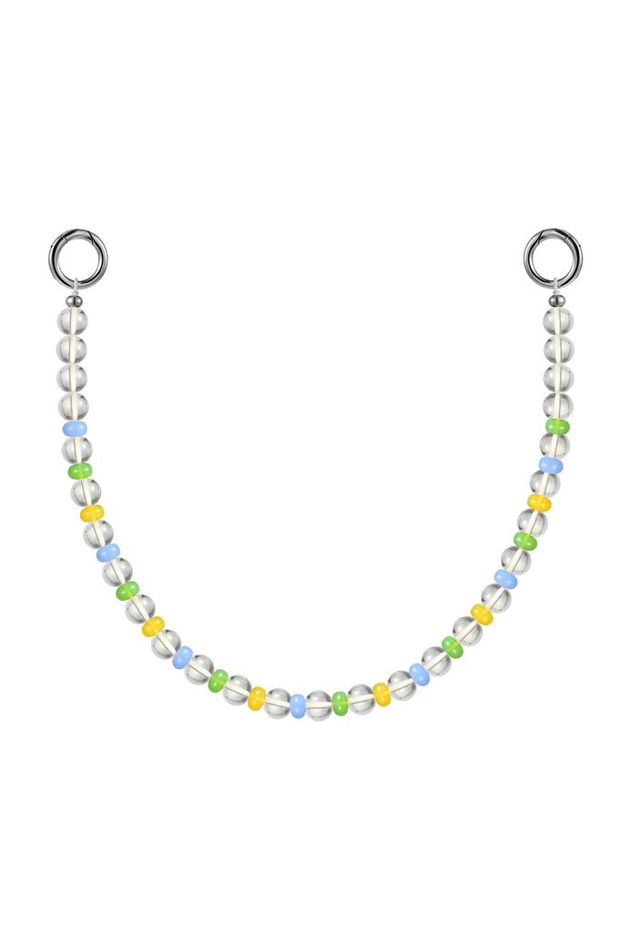 Подвес с прозрачными бусинами