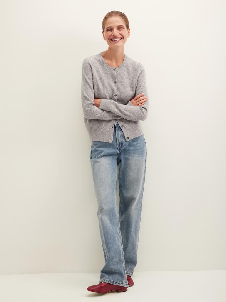 Кардиган кашемировый серого цвета