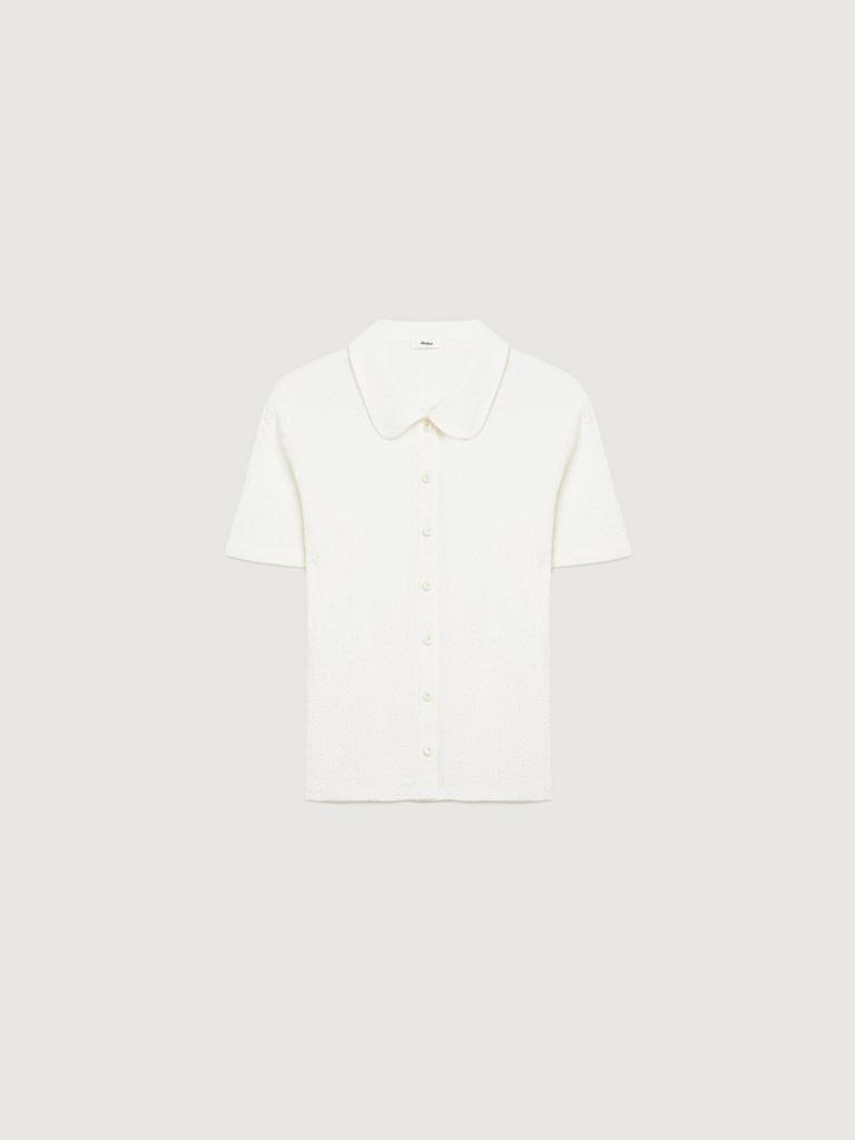 Рубашка из фактурного трикотажа