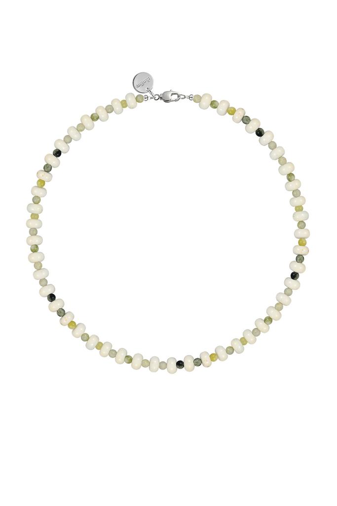 Бусы из нефрита и кахолонга