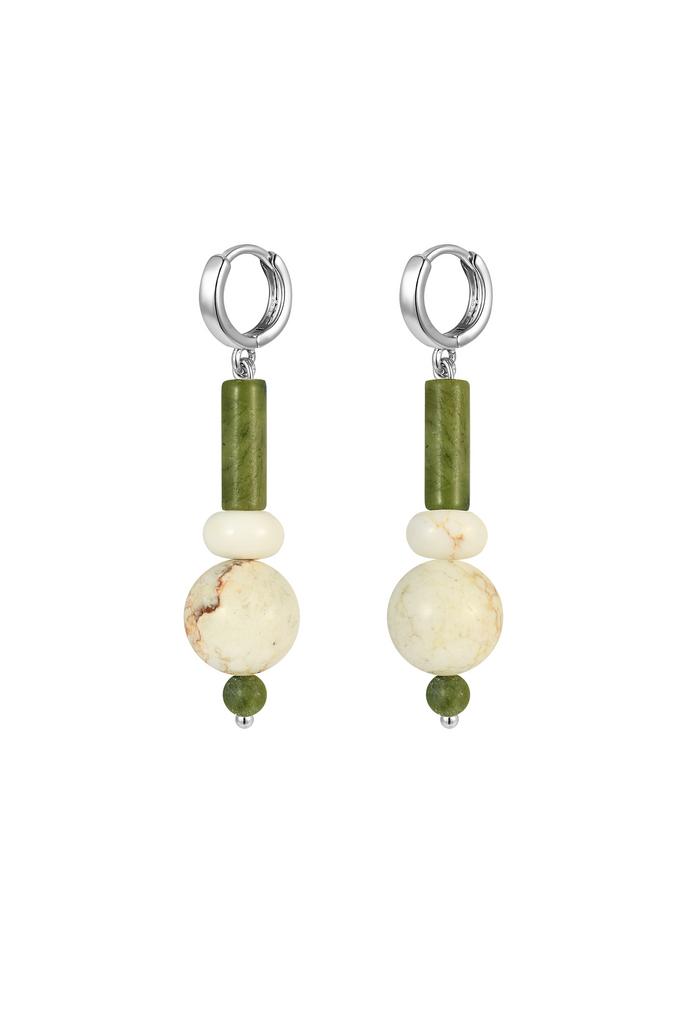 Серьги из нефрита и кахолонга