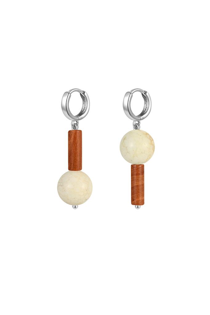 Серьги из кахолонга и обсидиана