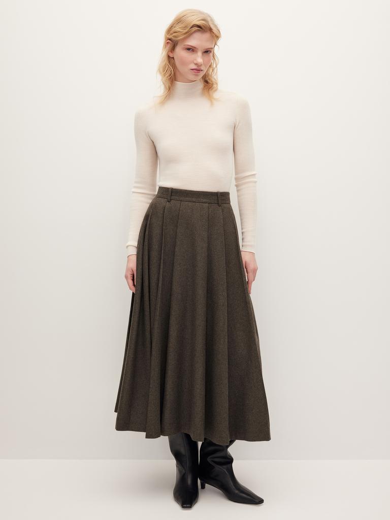 Юбка миди в складку