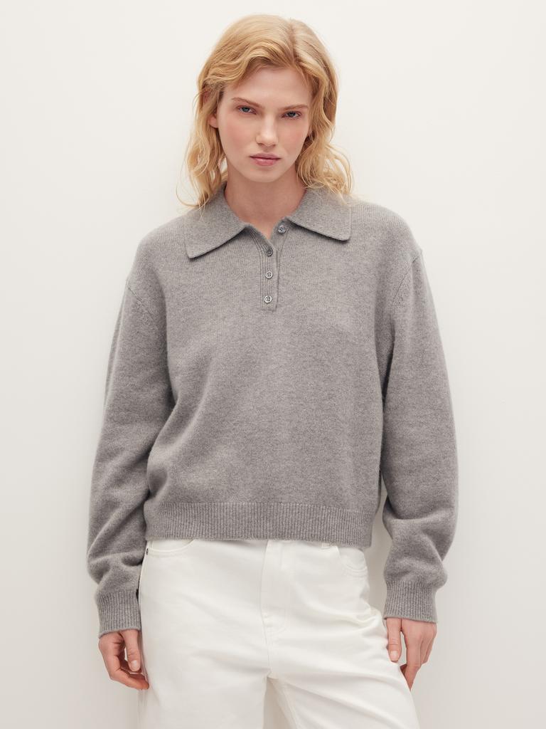 Шерстяной джемпер-поло