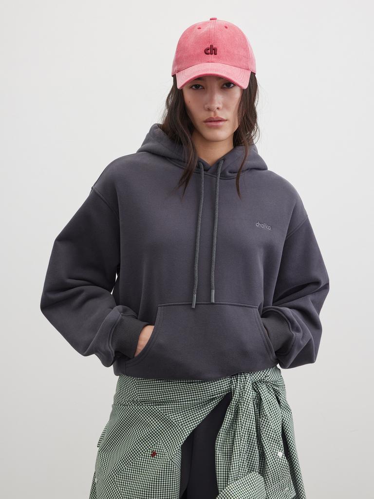 Утепленное худи с капюшоном