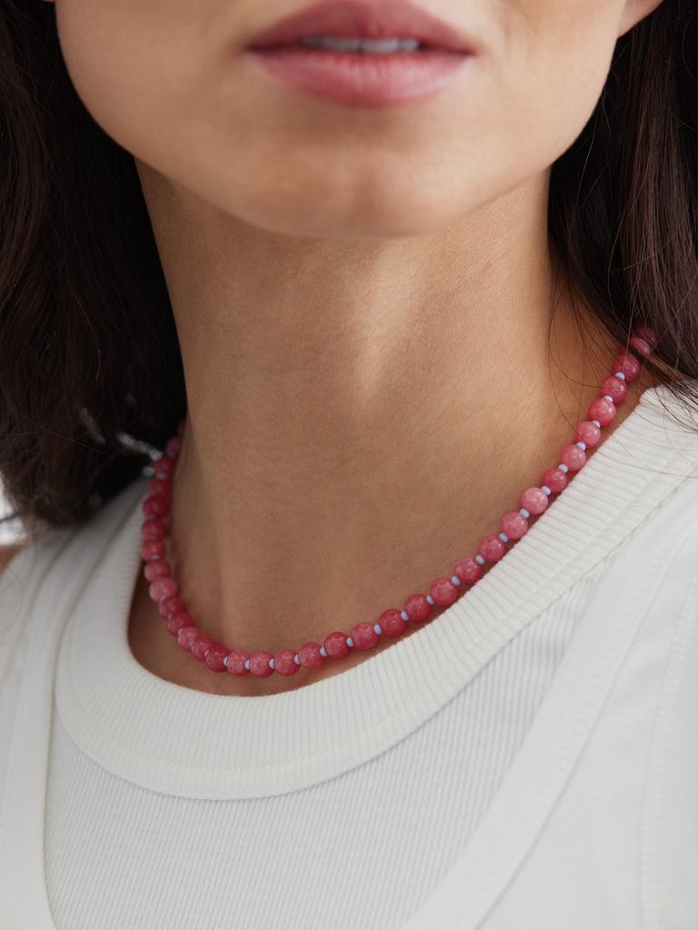 Бусы из арбузного кварца