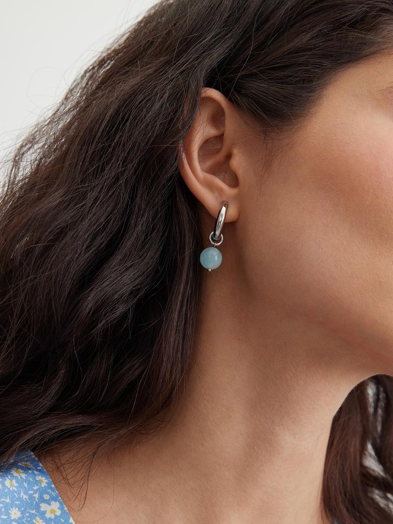 Серьги из аквамарина