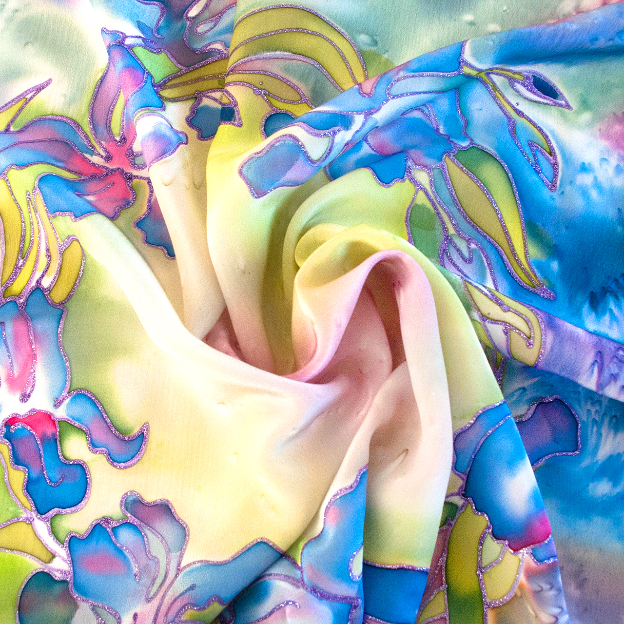 Платок "Ирисы"