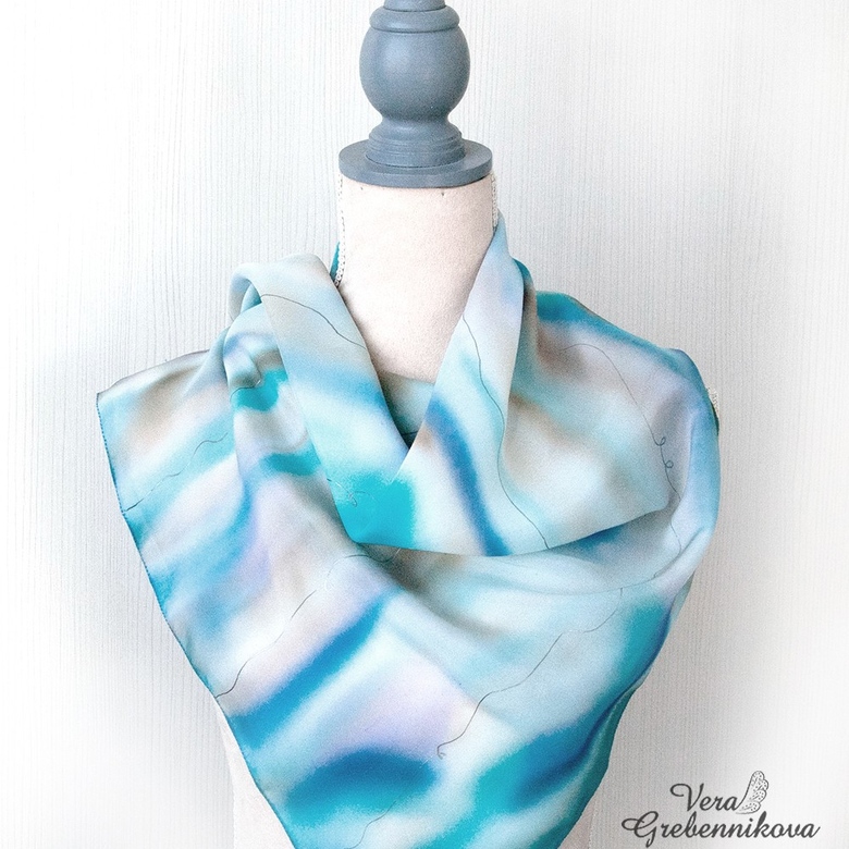 Платок "Серебряные нити"