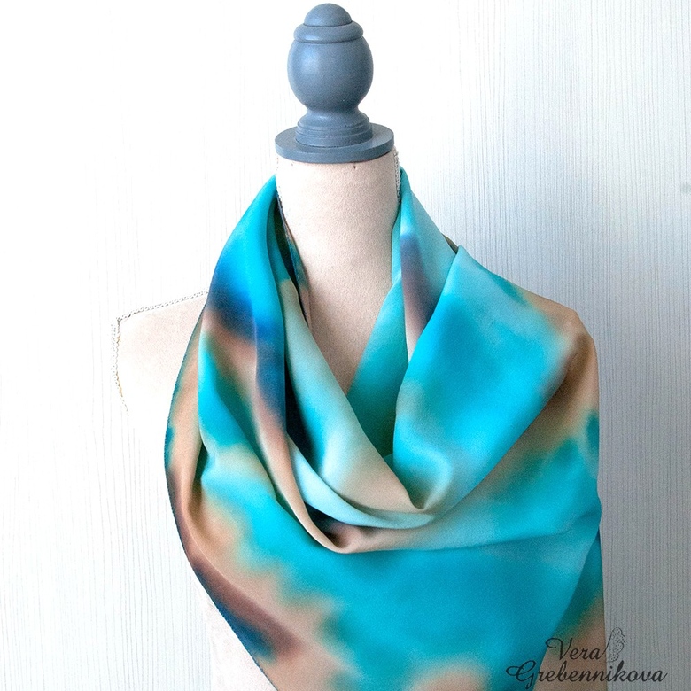 Шарф "Море и песок"