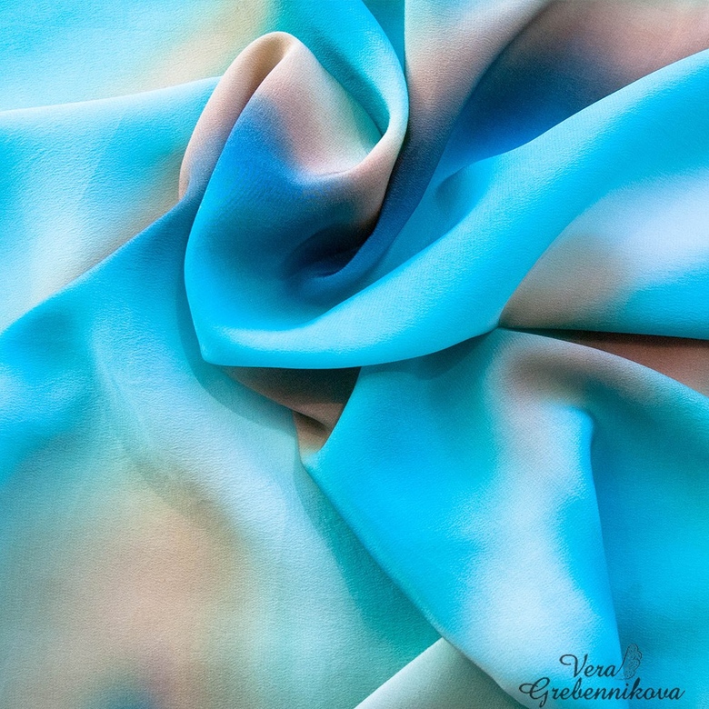 Шарф "Море и песок"