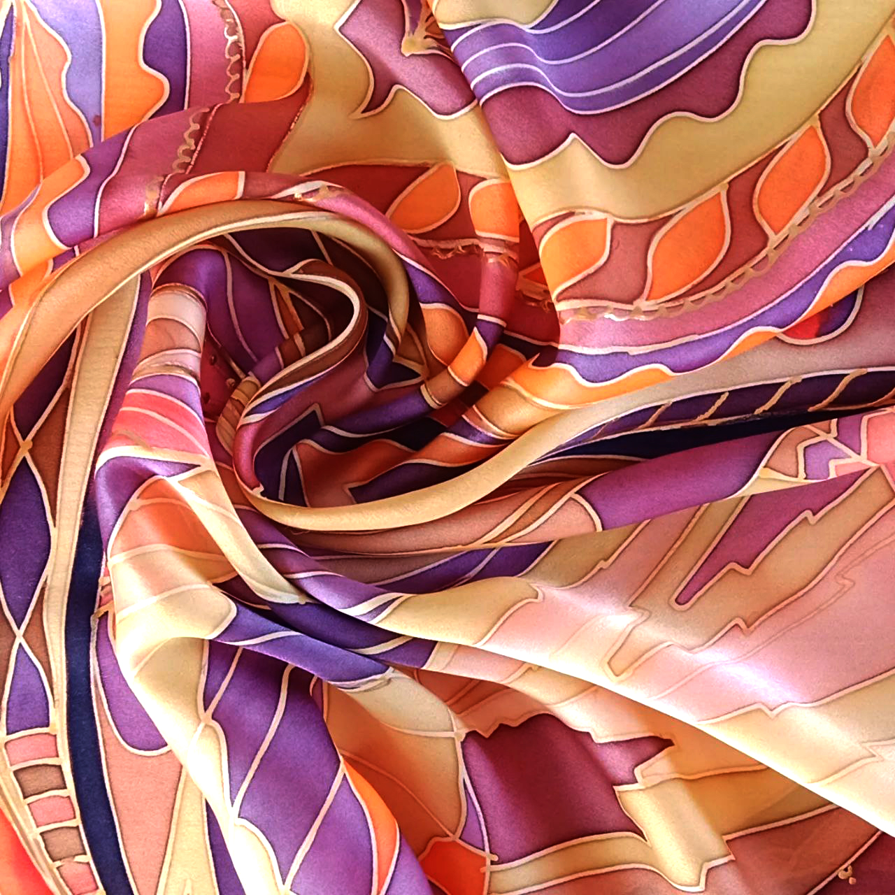 Шёлковый платок "Энергия"