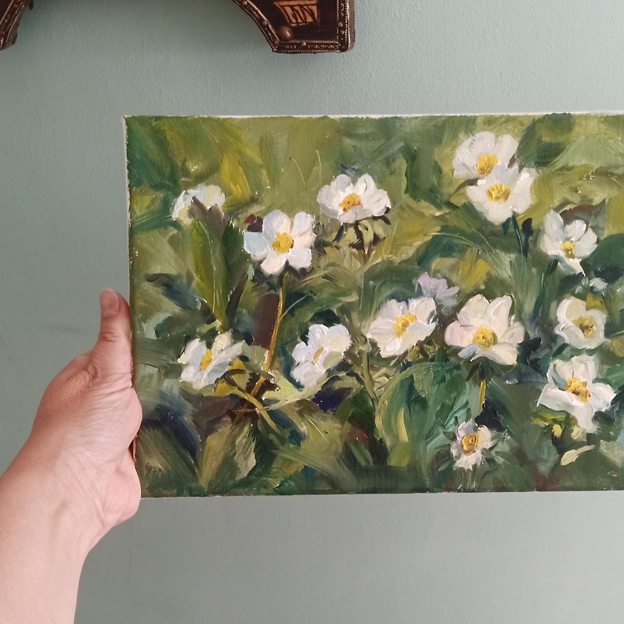 Картина маслом Земляничная поляна