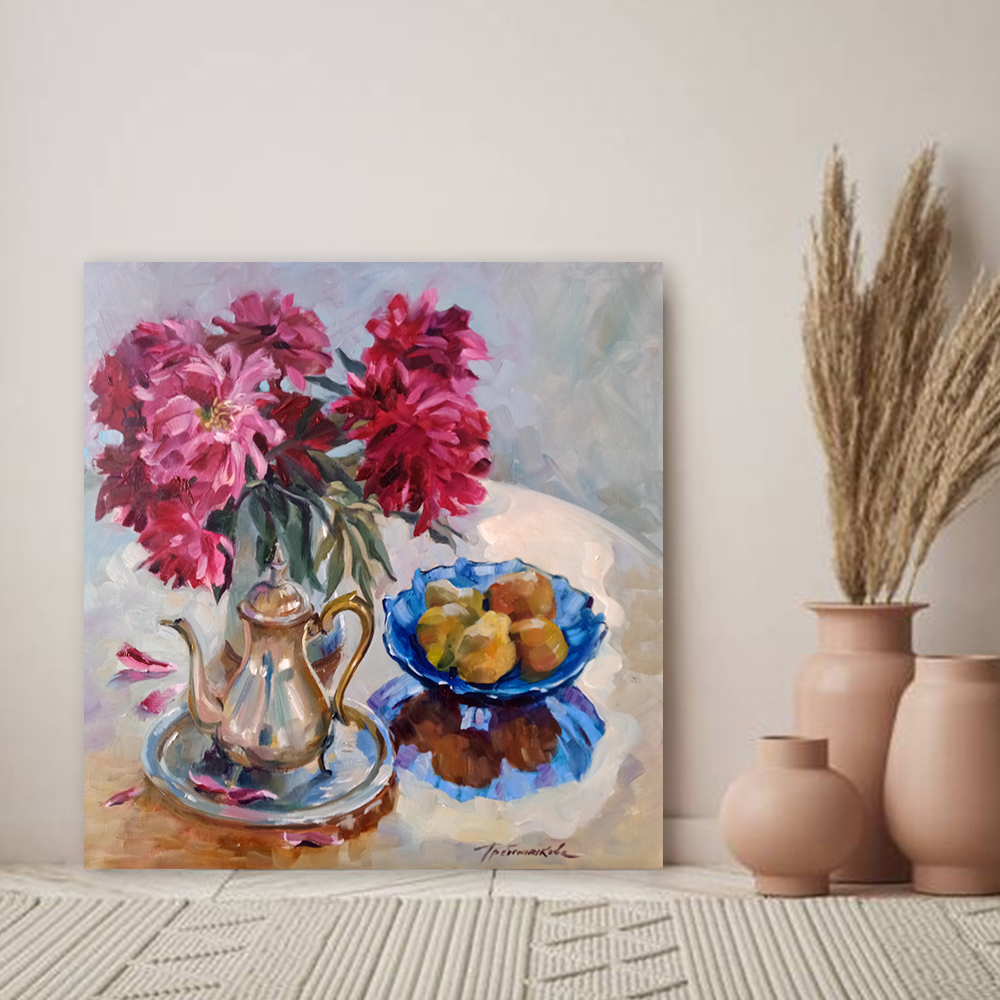 Натюрморт с синей вазой