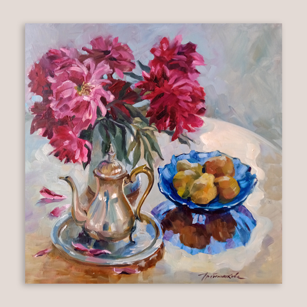 Натюрморт с синей вазой