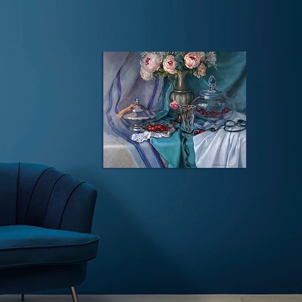 Картина Изумрудный натюрморт