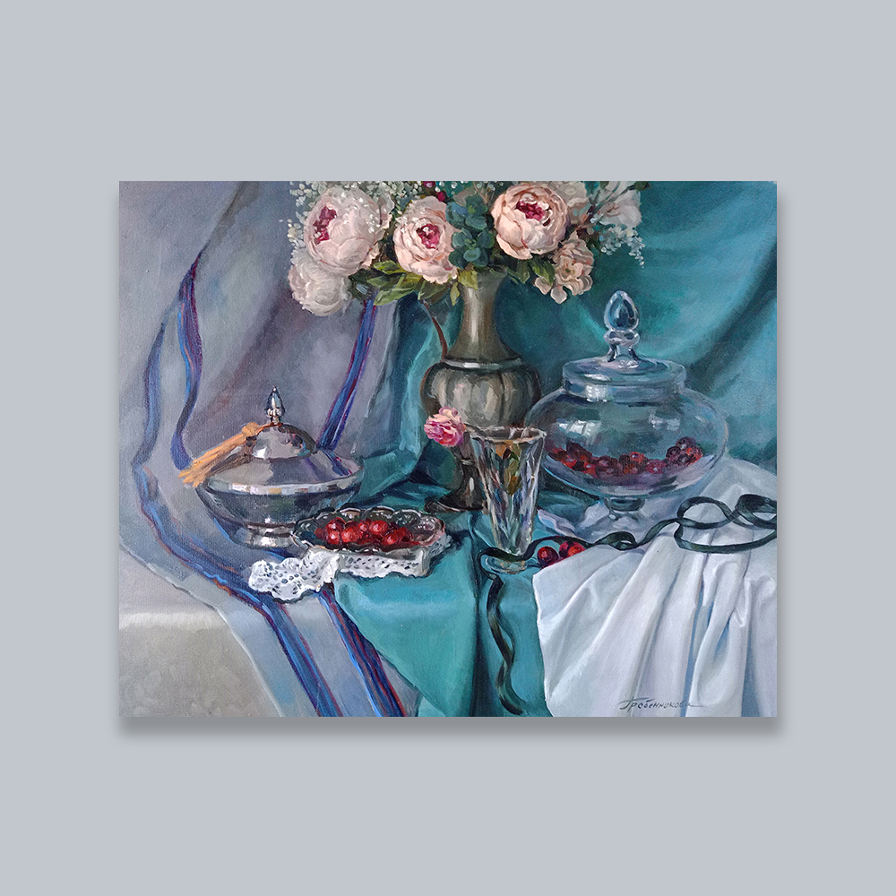 Картина Изумрудный натюрморт