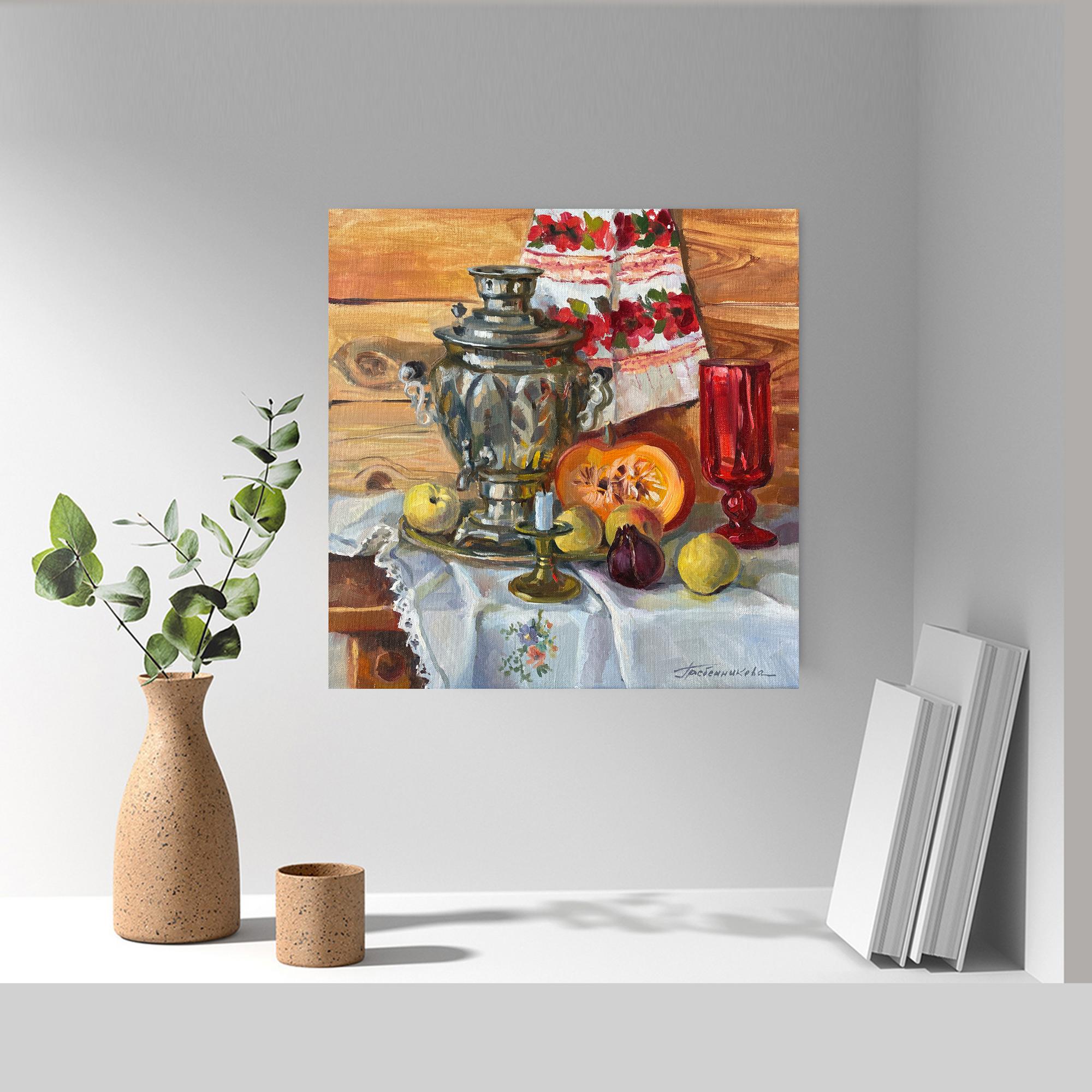 Картина Натюрморт с самоваром