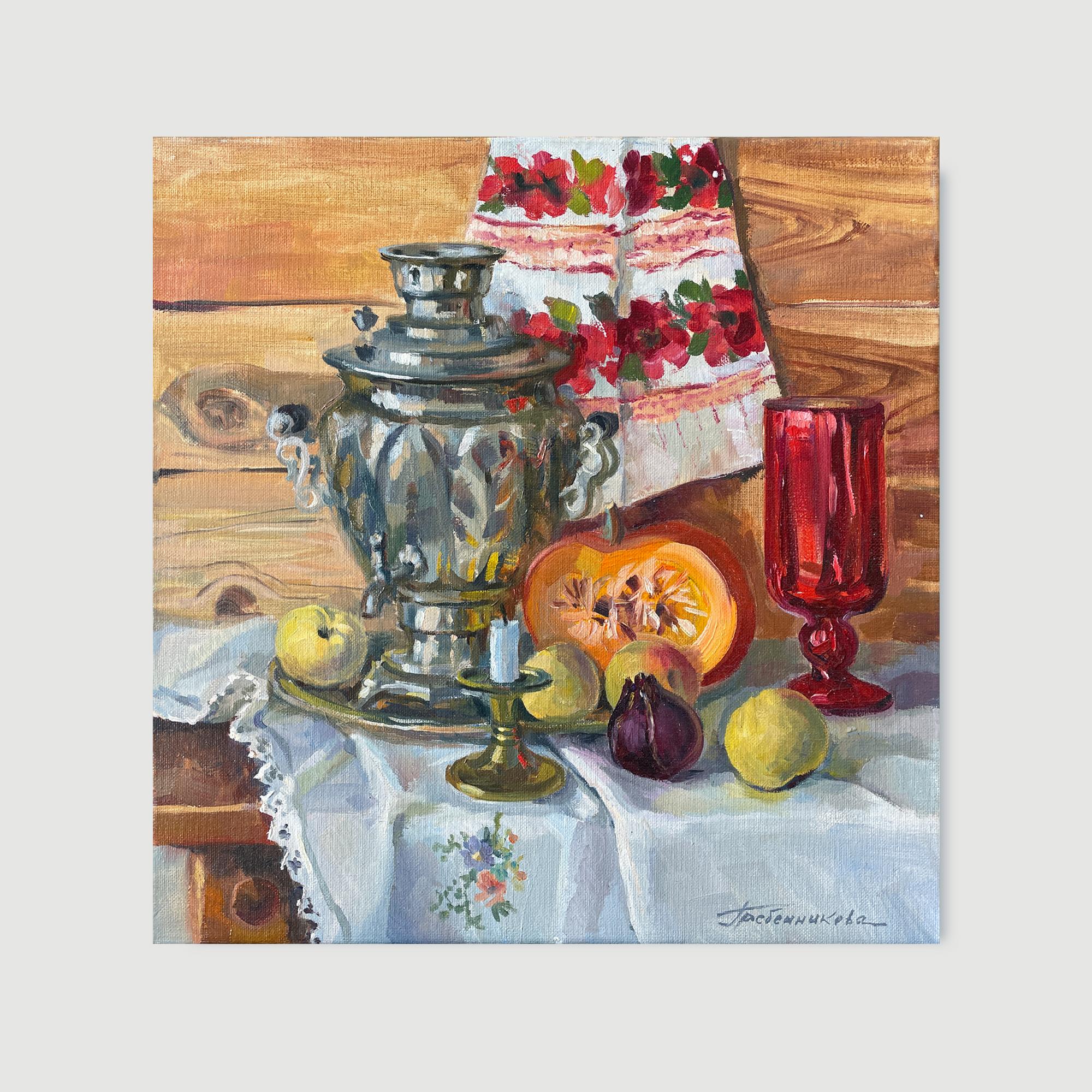 Картина Натюрморт с самоваром