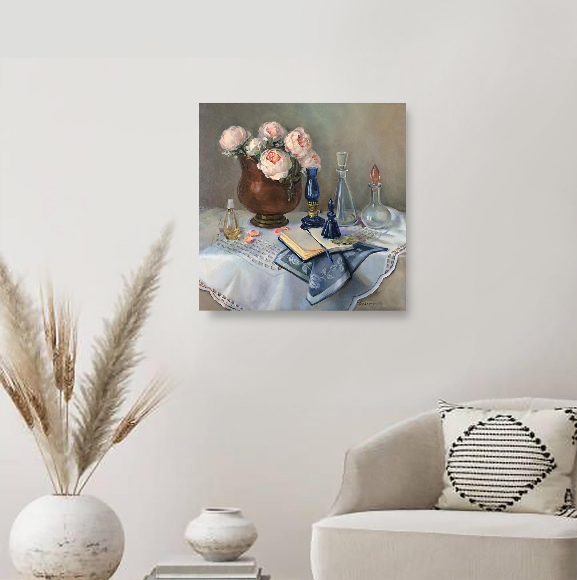 Натюрморт с зольником и синей лампой