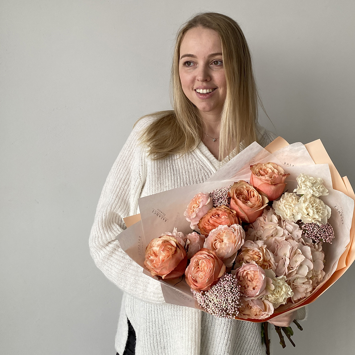 Букет "Персиковый пунш"