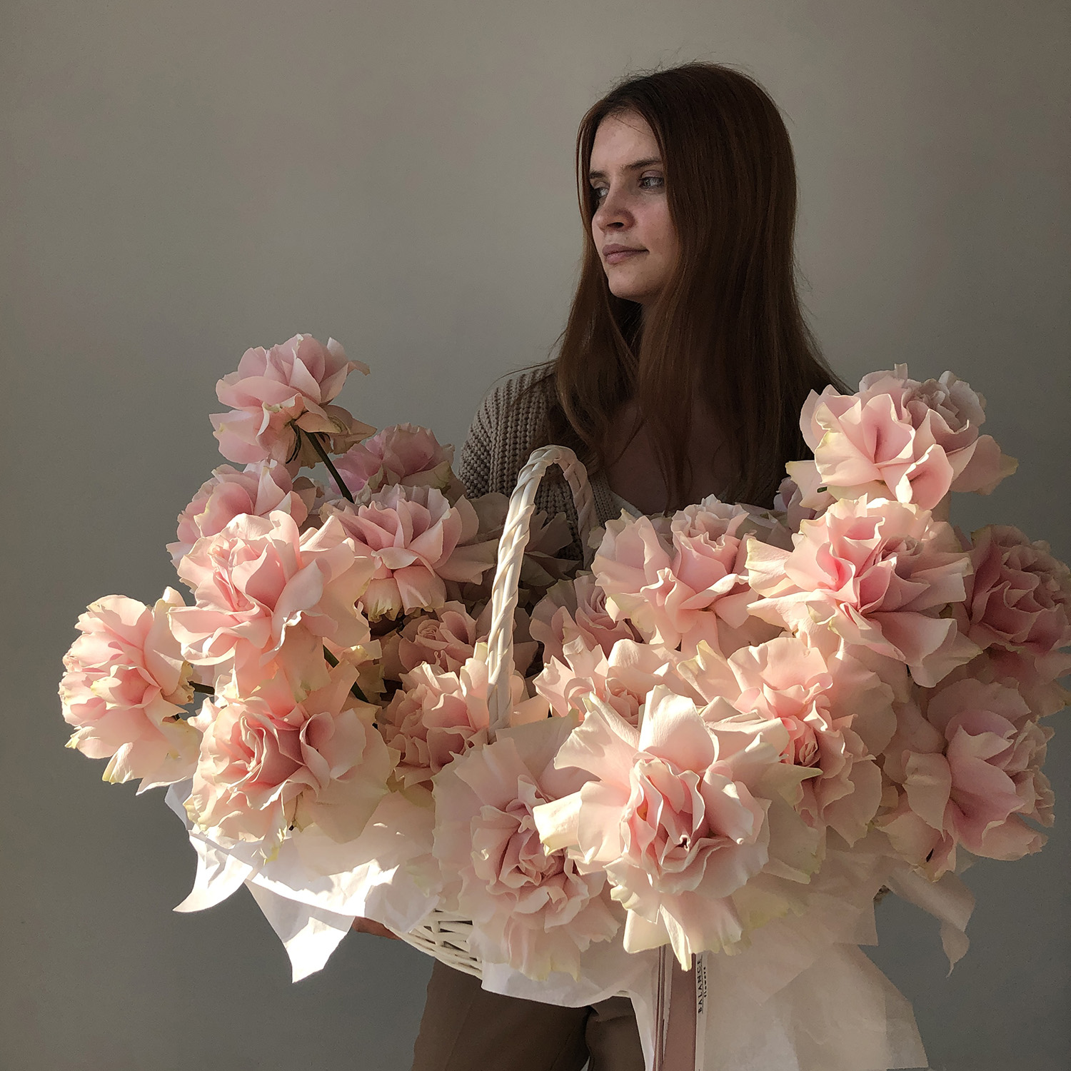 Корзина "Нежные розы"