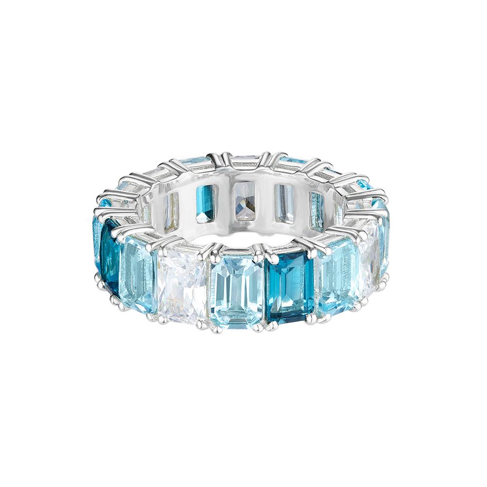 кольцо Candy Blue Topaz Gradient