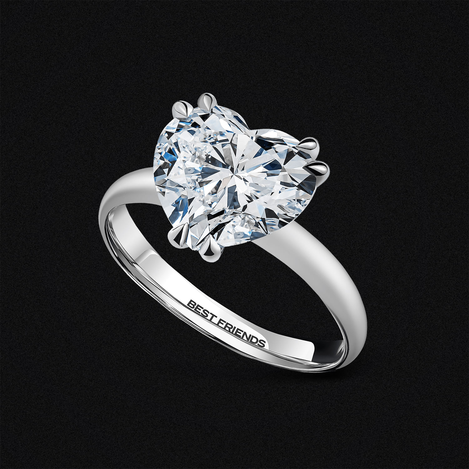 Diamond Ring Heart