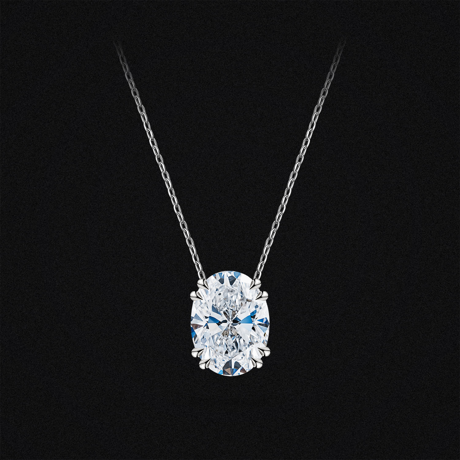 Diamond Pendant Oval