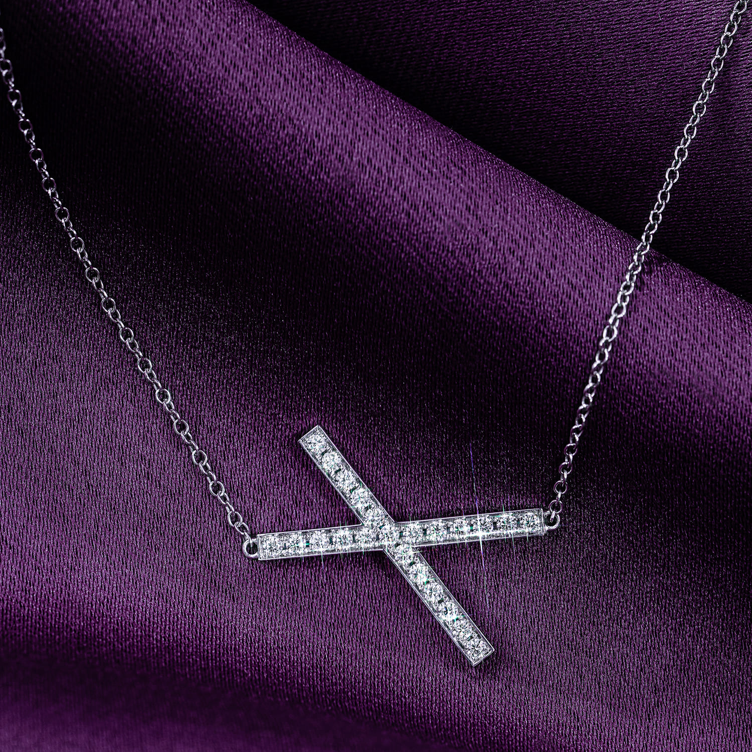 Diamond Pendant Cross