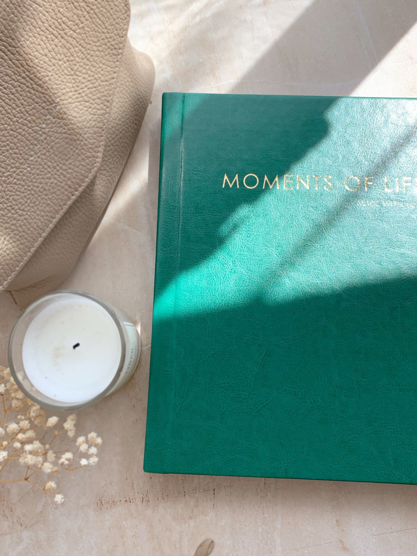 ФОТОКНИГА В ЭКО КОЖЕ ЗЕЛЕНОГО ОТТЕНКА, 21Х25СМ