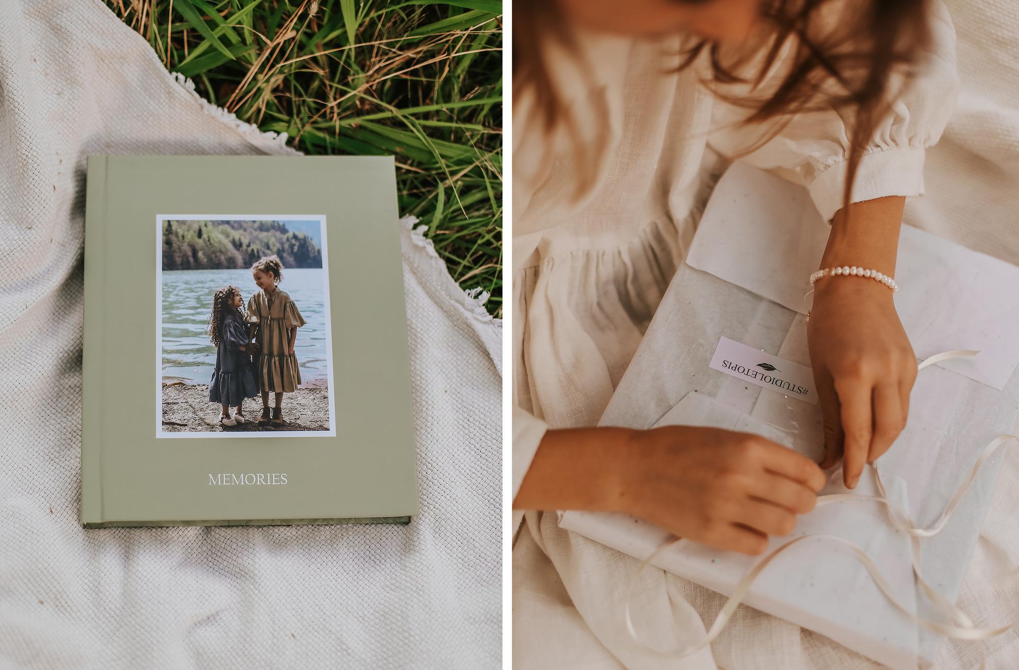 ФОТОКНИГА В МАТОВОЙ ФОТООБЛОЖКЕ ЗЕЛЕНЫХ ОТТЕНКОВ 21х25 СМ