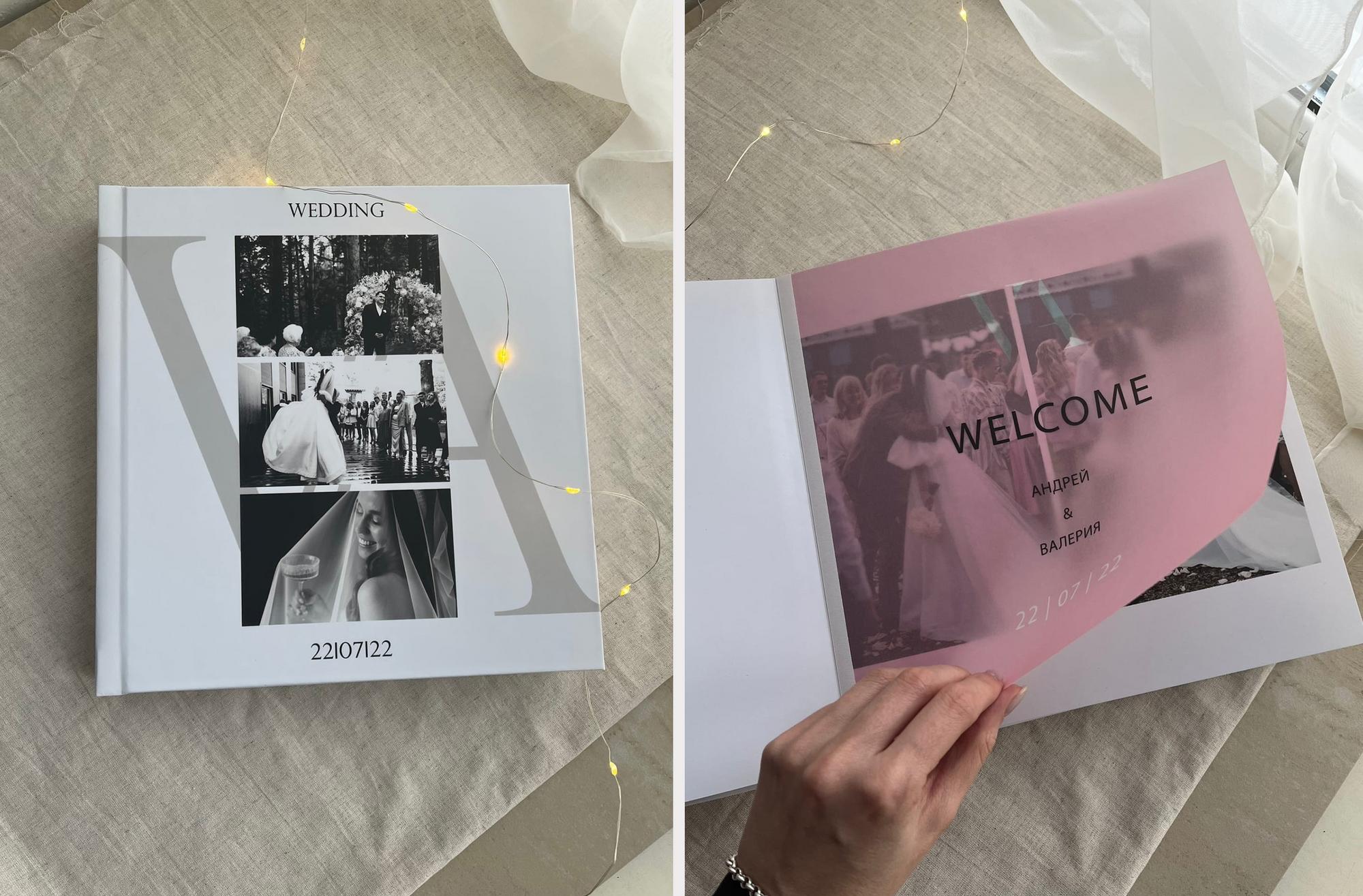 ФОТОКНИГА WEDDING DAY 25х25 СМ