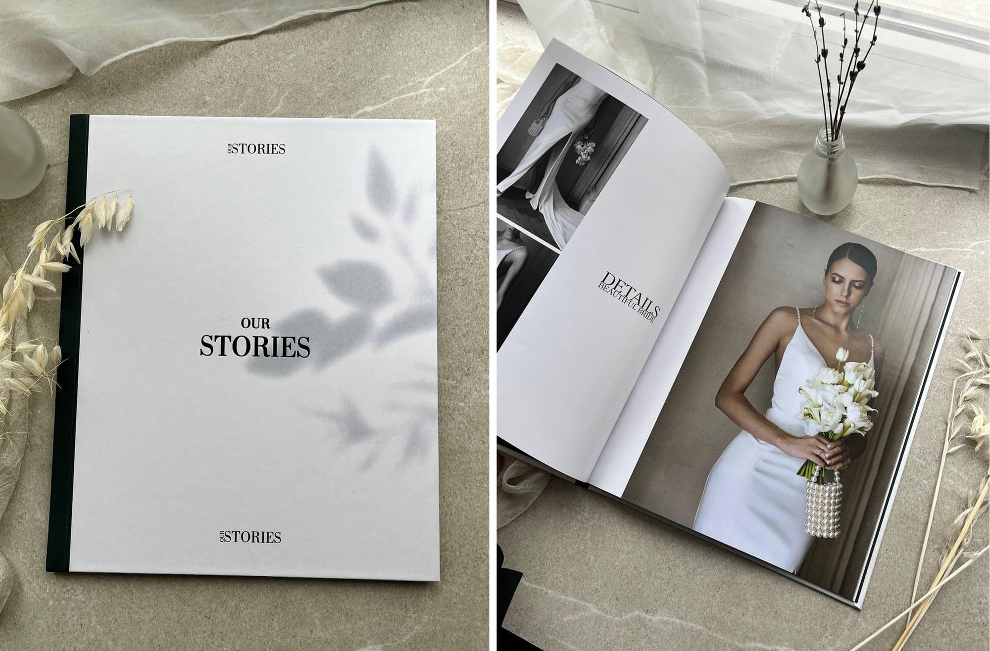 ФОТОЖУРНАЛ В ОБЛОЖКЕ ИЗ ДИЗАЙНЕРСКОЙ БУМАГИ С ПРИНТОМ 25х30 СМ