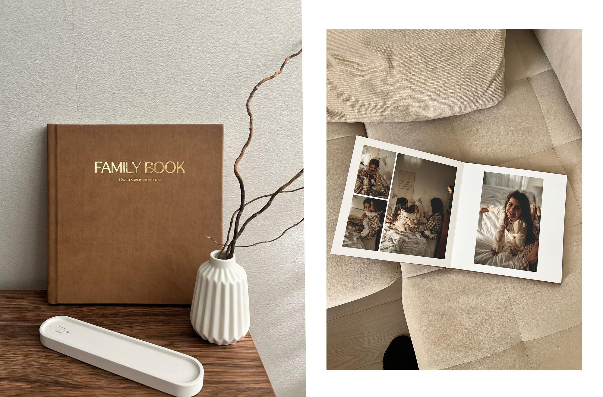 ФОТОКНИГА В КОРИЧНЕВОЙ ЭКО КОЖЕ 25х25 СМ