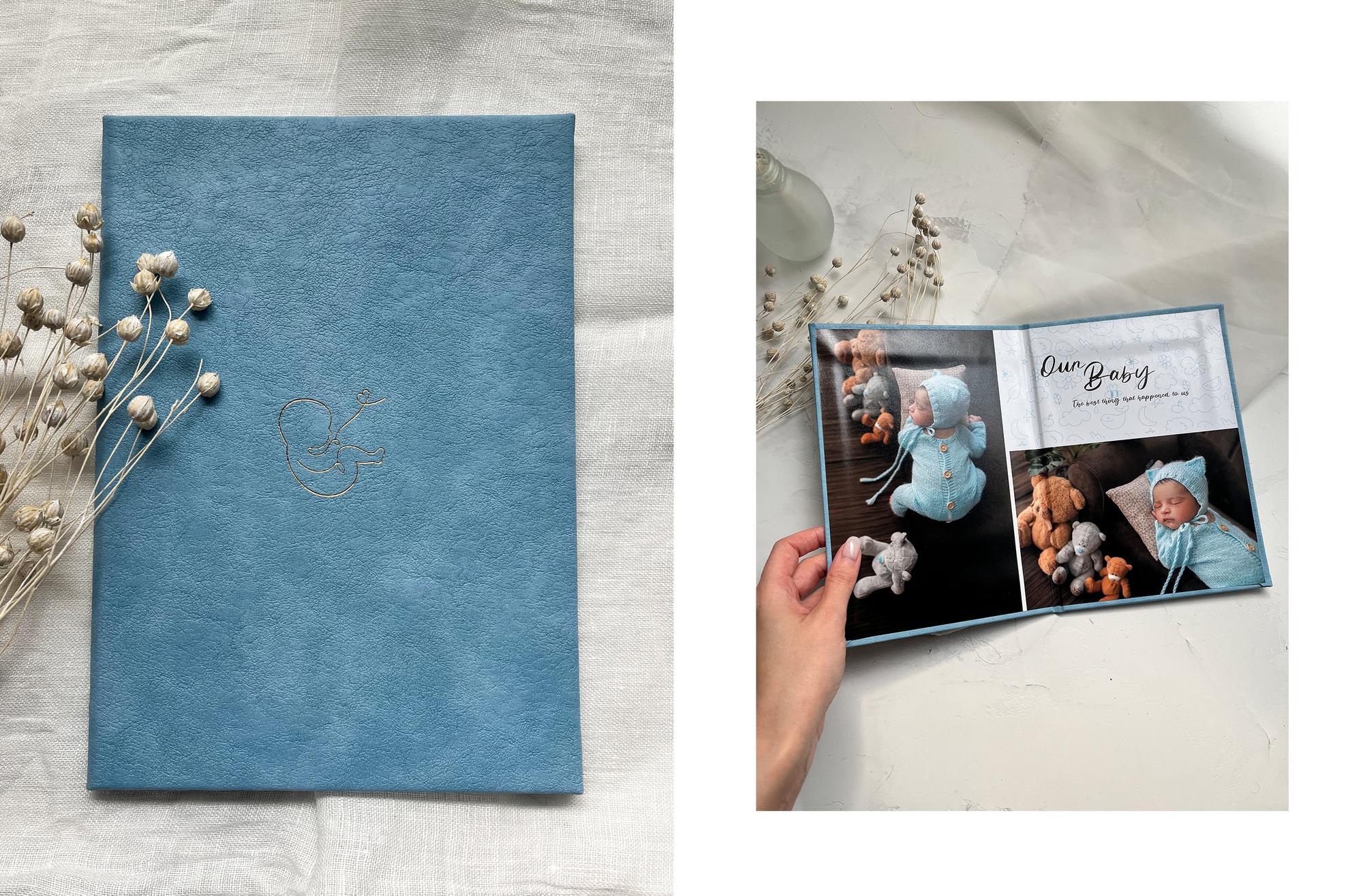 ПЛАНШЕТ 15х21 СМ В ОБЛОЖКЕ ИЗ ЭКО КОЖИ НЕБЕСНО-ГОЛУБОГО ОТТЕНКА