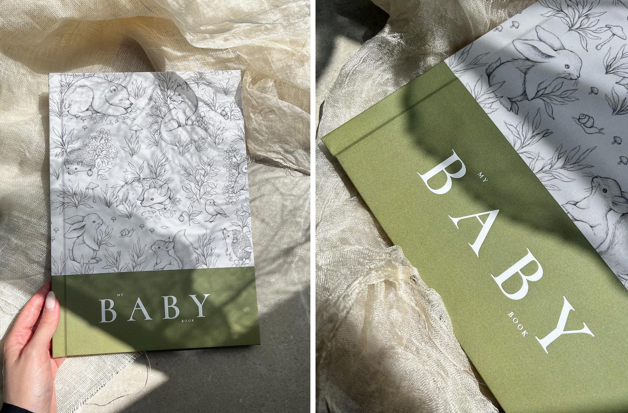 ФОТОЖУРНАЛ В ОБЛОЖКЕ ИЗ ДИЗАЙНЕРСКОЙ БУМАГИ С ПРИНТОМ 20Х28 см