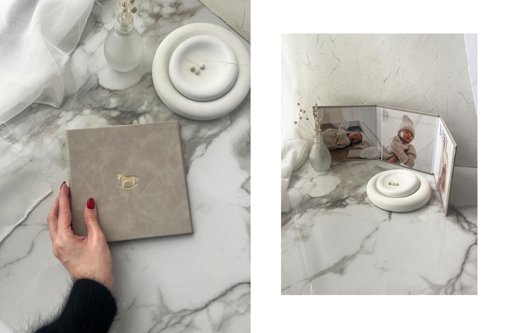 ПЛАНШЕТ 15х15 СМ В В ОБЛОЖКЕ ИЗ ЭКО КОЖИ БЕЖЕВОГО ОТТЕНКА