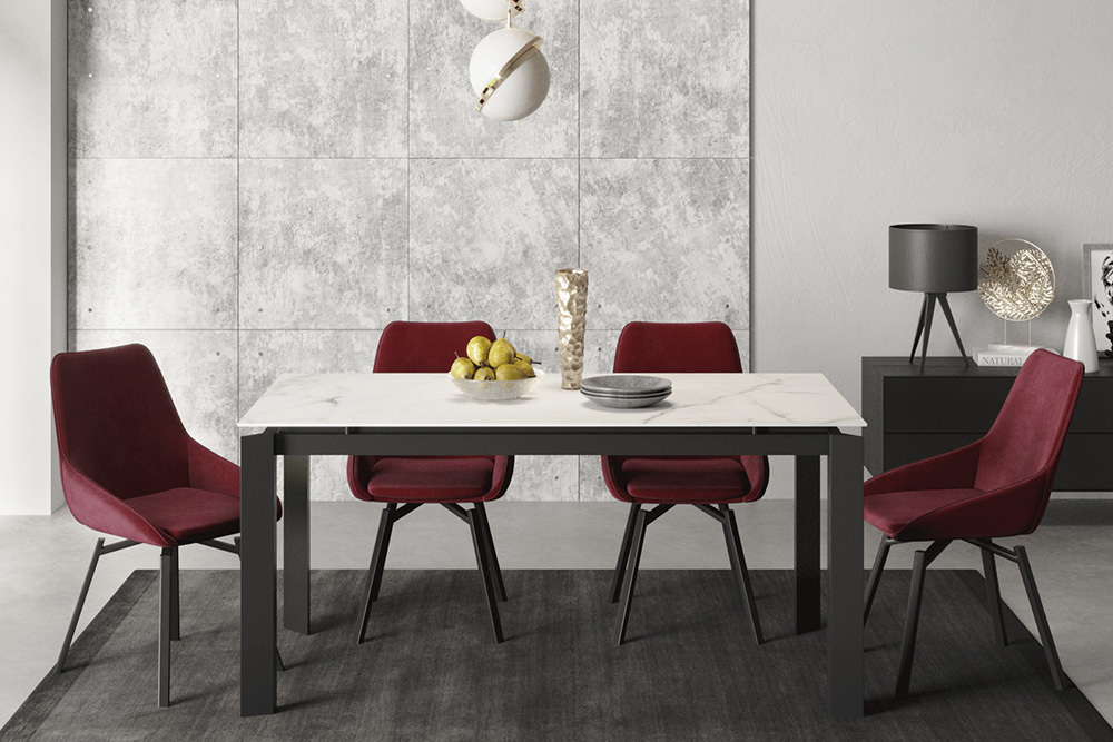 Стол NEVADA 160 CARRARA CER W