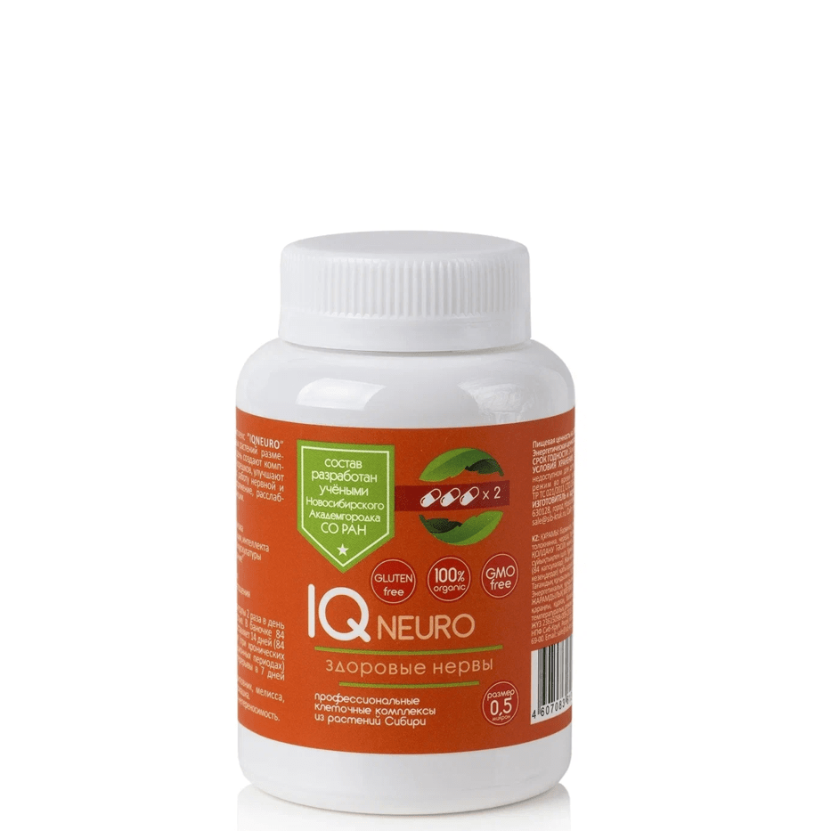 Растительный комплекс Забота о нервной системе Айкью нейро (IQ neuro), Сиб-Крук, 84 кап.