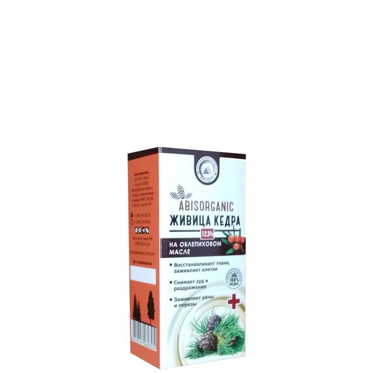 Живица кедра с облепиховым маслом, 12.5%, Абис, 110 мл