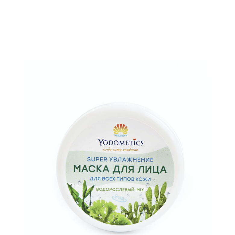 Маска для лица водорослевый микс  Супер увлажнение, Yodometics, 75 мл.