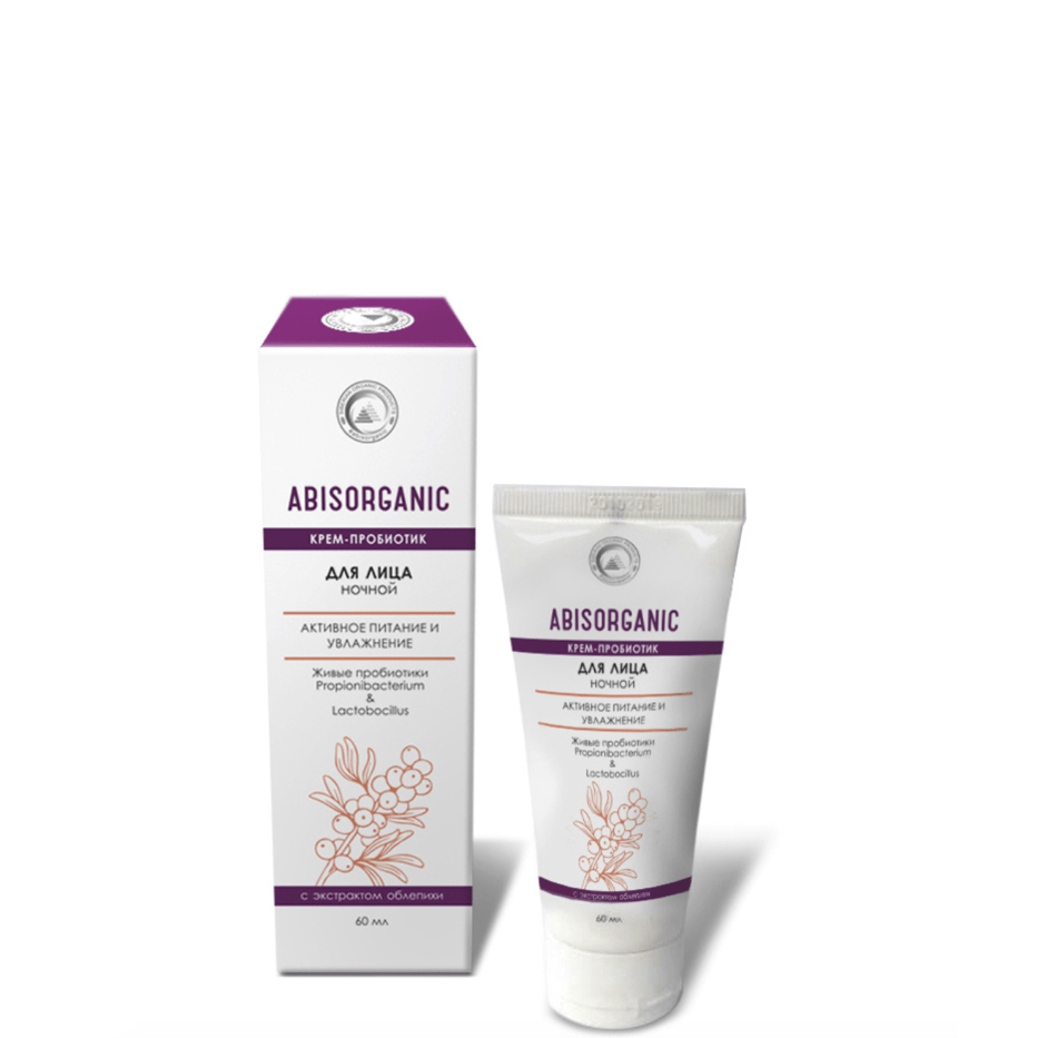 Крем-пробиотик для лица ночной, АбисОрганик, 60 мл.