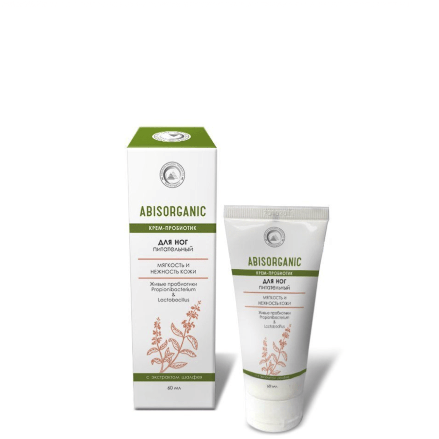Крем-пробиотик для ног питательный, АбисОрганик, 60 мл