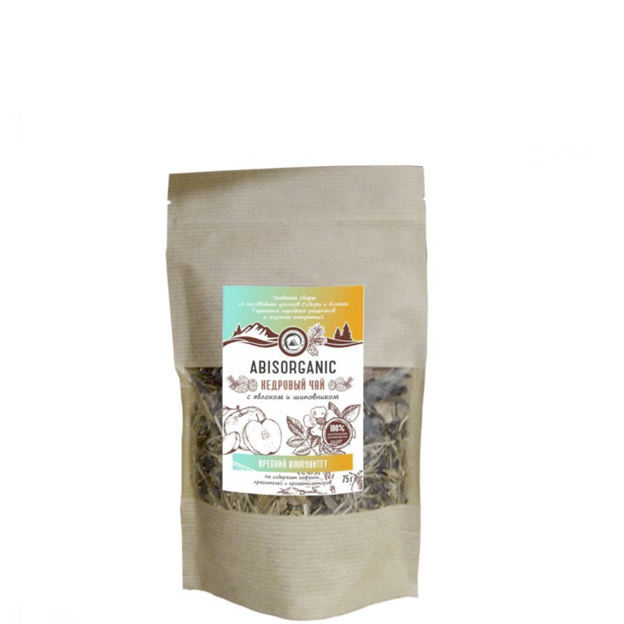 Кедровый чай с яблоком и шиповником, Абис, 75 гр.