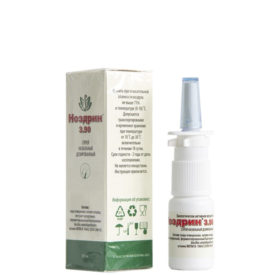 ноздрин спрей 3.90
