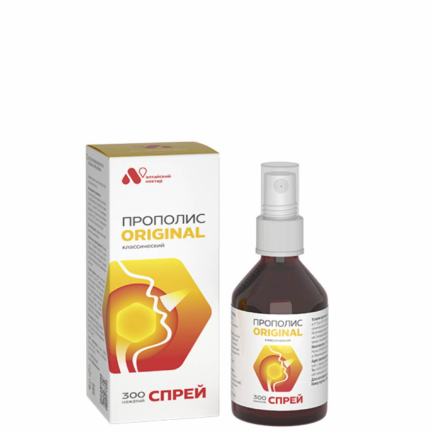 Прополис-спрей Оригинальный бесспиртовой, 50 мл.